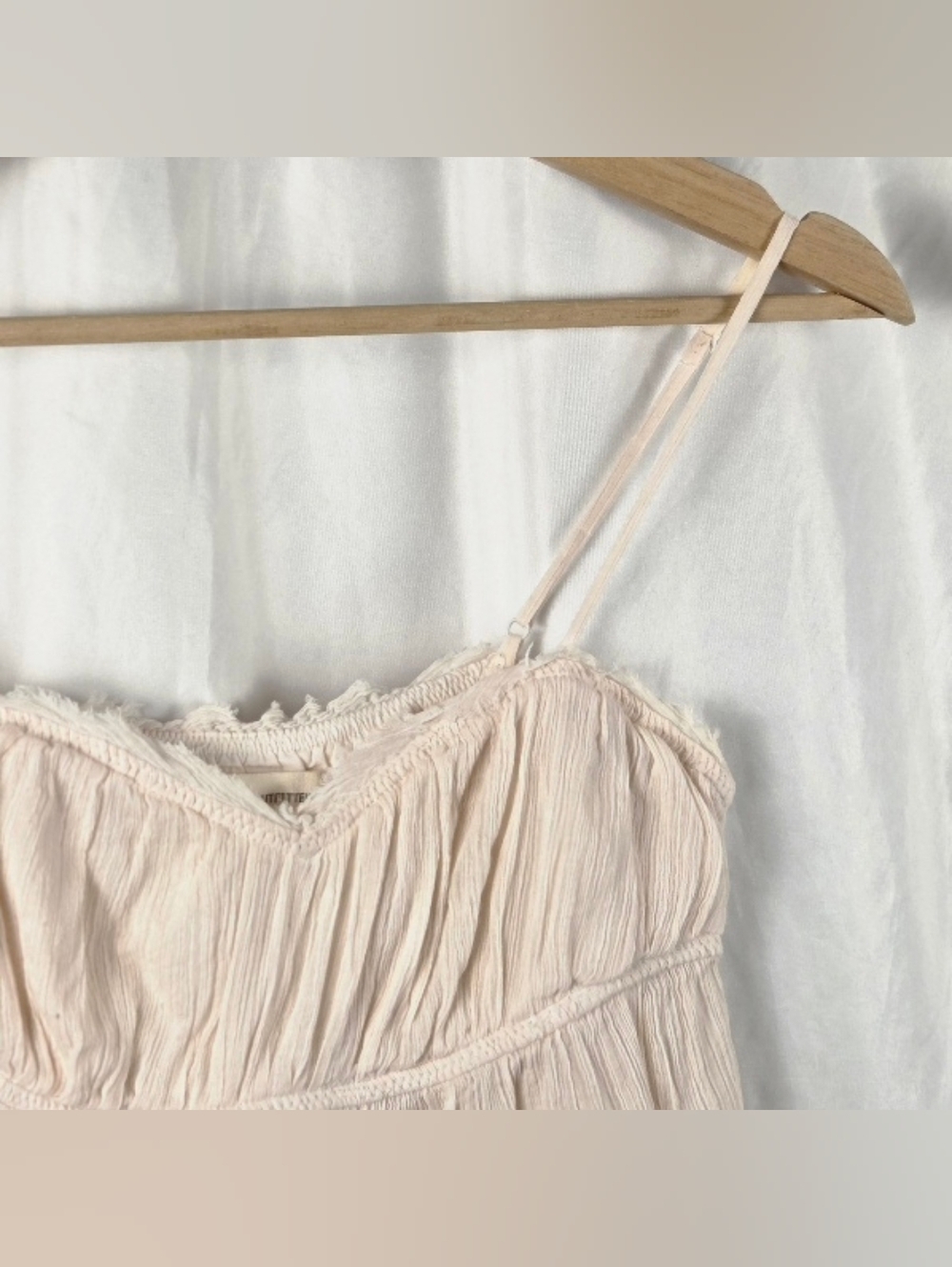 Urban Outfitters Cream Pink Lace-Trim Camisole Size Small Petite - Picture 3 of 16